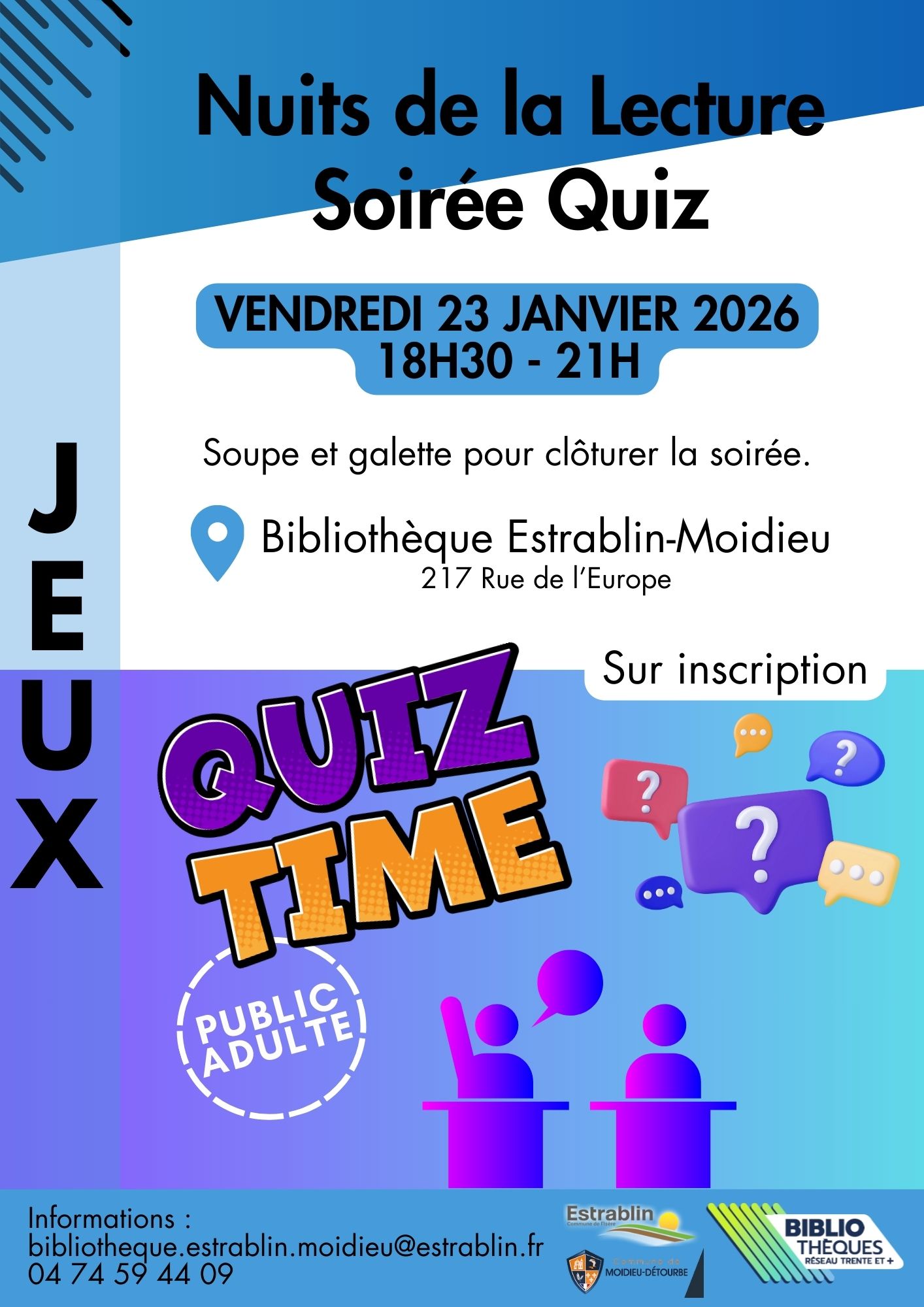 Affiche soirée quiz