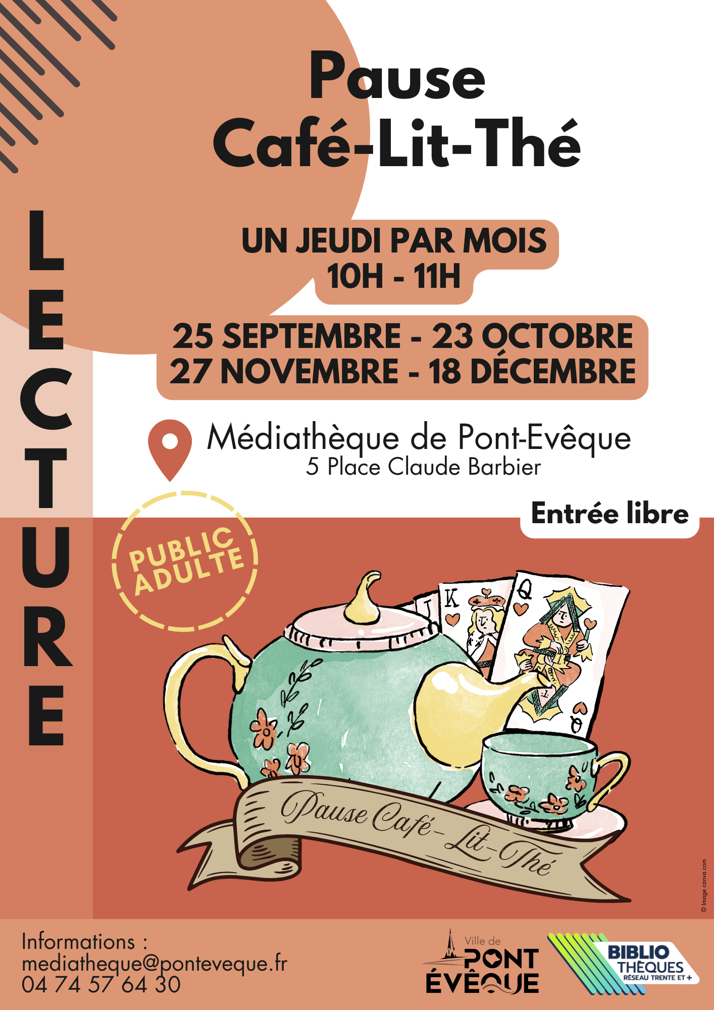 Affiche Pause Café-Lit-Thé