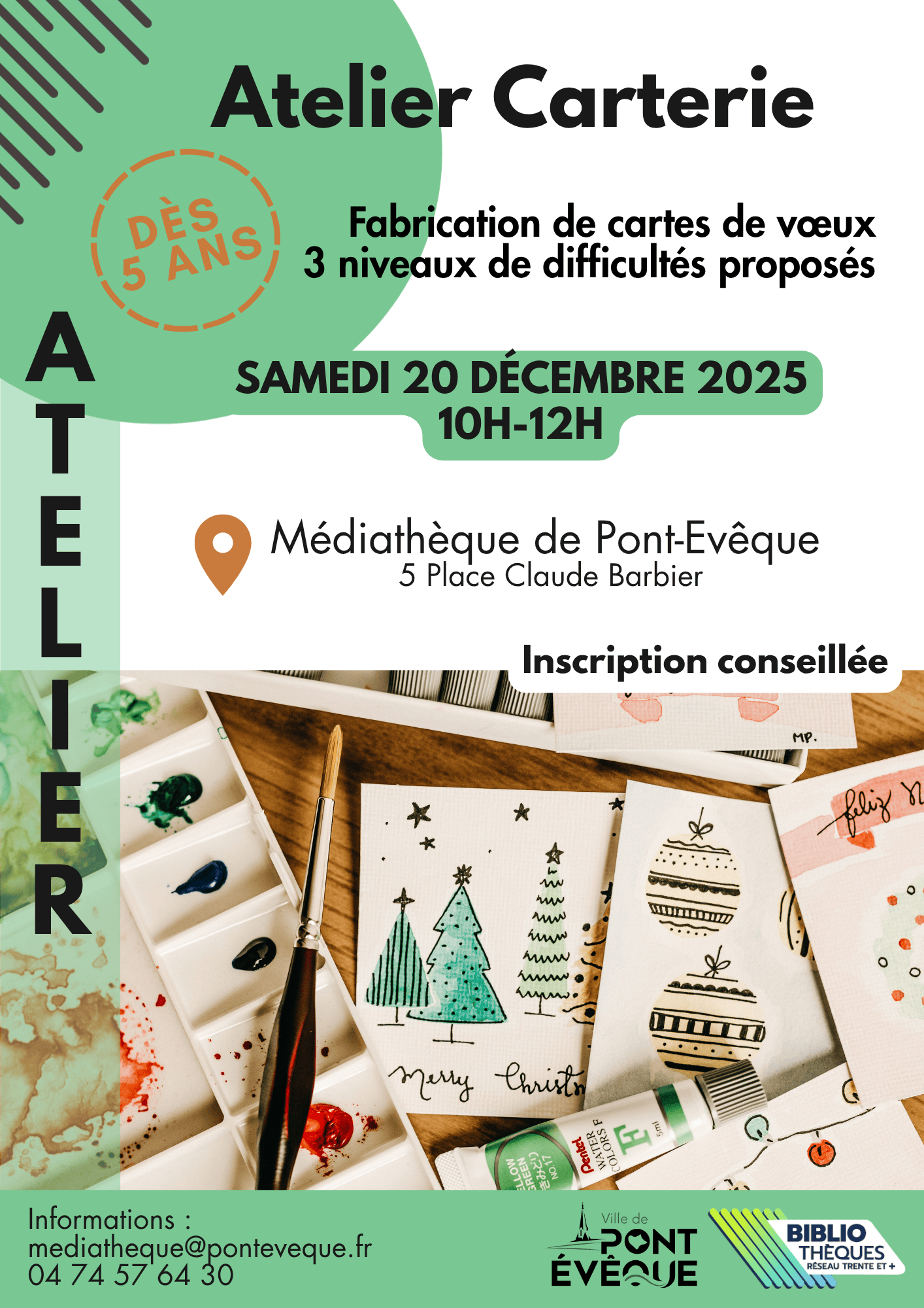 Affiche atelier cartes de voeux