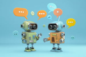 robots qui discutent